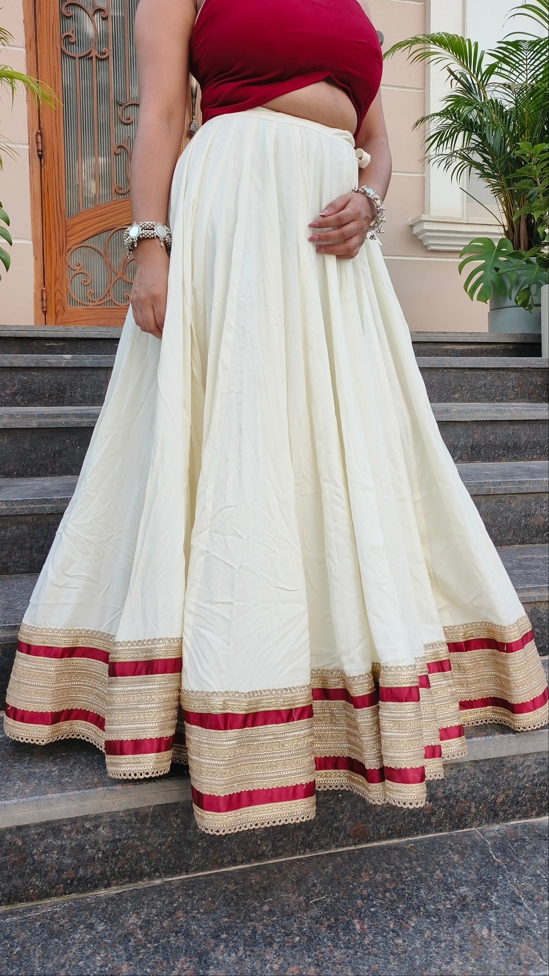 White Long Skirt