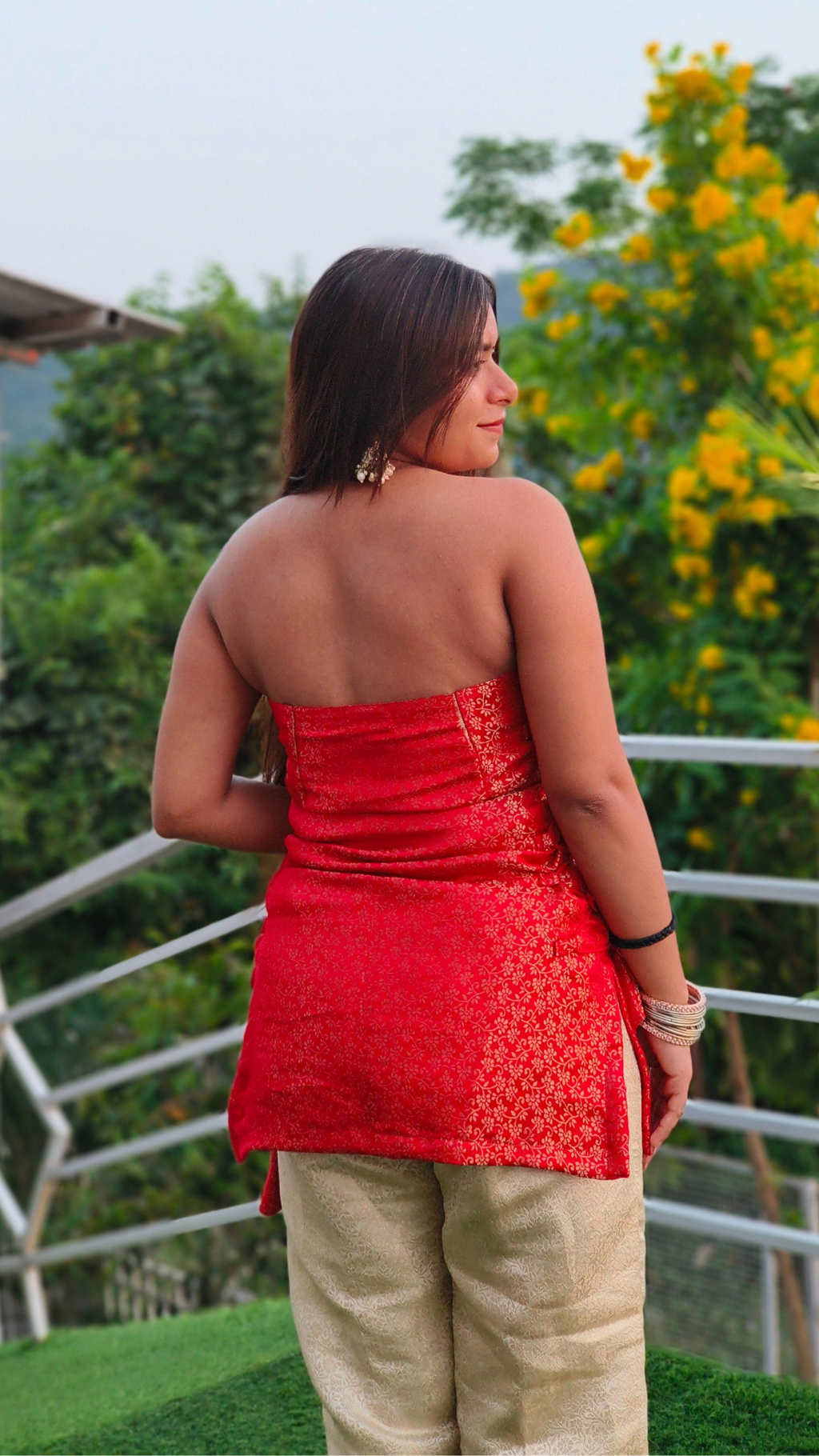Diya | Red Short Corset